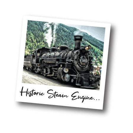 Steam Engine in the mountains