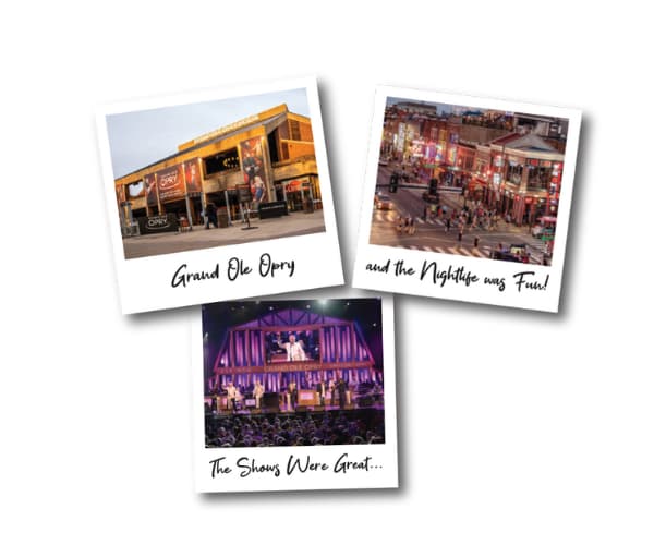 Various place to visit in Nashville, the Grand Ole Opry, The Parthenon, shows and plays